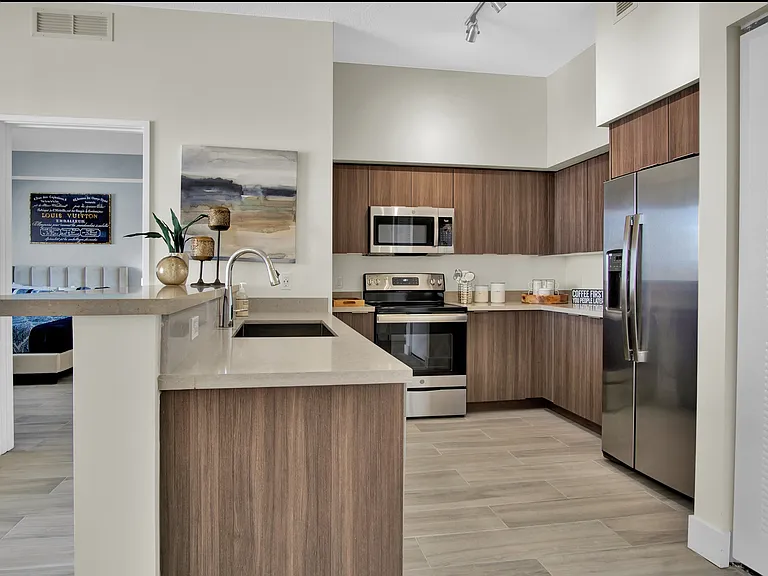 2 Bedroom - Model Unit | Kitchen with Stainless Steel Appliances