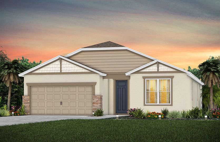 New Home Exterior C1 with Stone