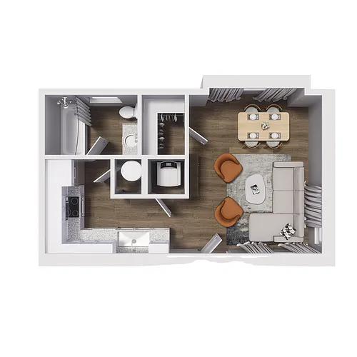 Floor plan 0x1 - 386 sqft - S2