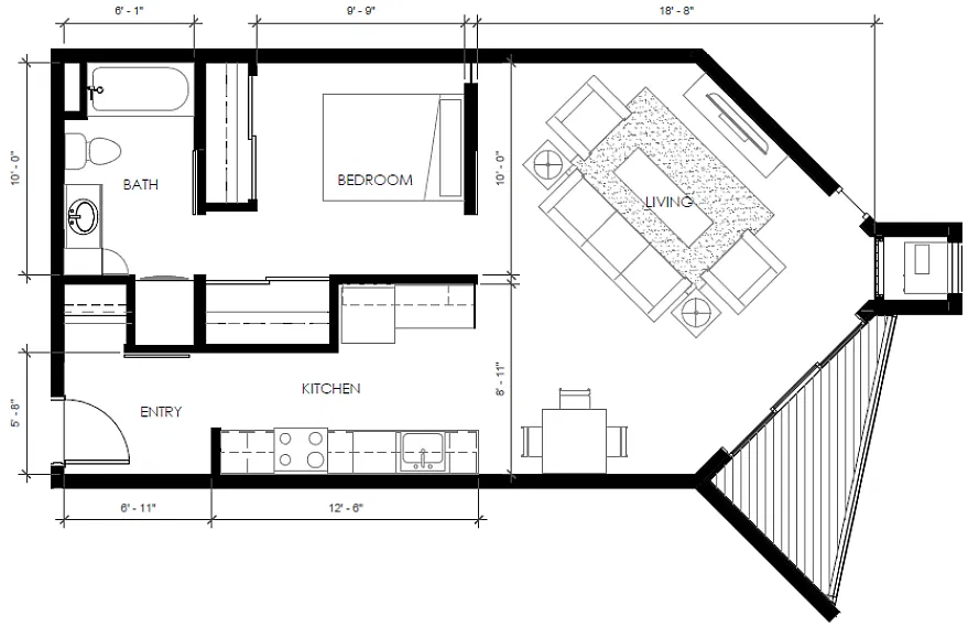 Floor plan 1B
