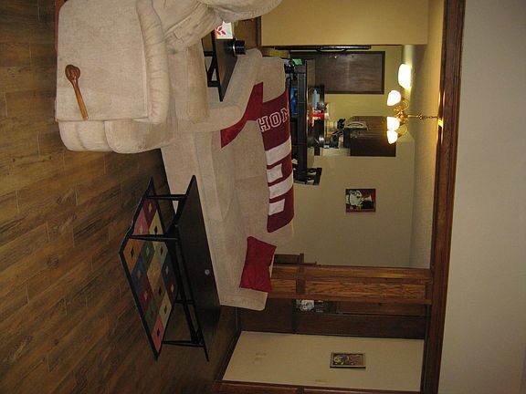 Living room and dining room