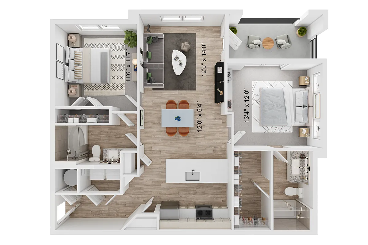 Floor plan B1(a)