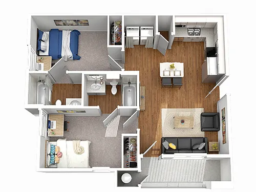 Floor plan 2X2