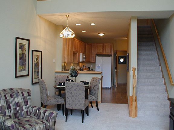 Living Room w/ Vaulted Ceiling!