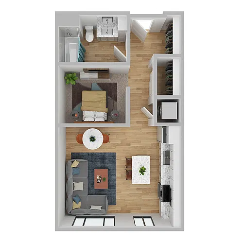 Floor plan S1-SA - Income Restricted