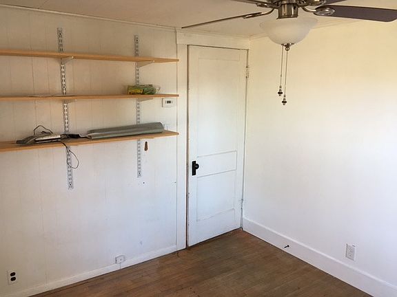 Office with installed bookshelves