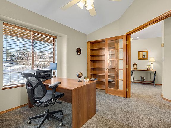 Office with french doors