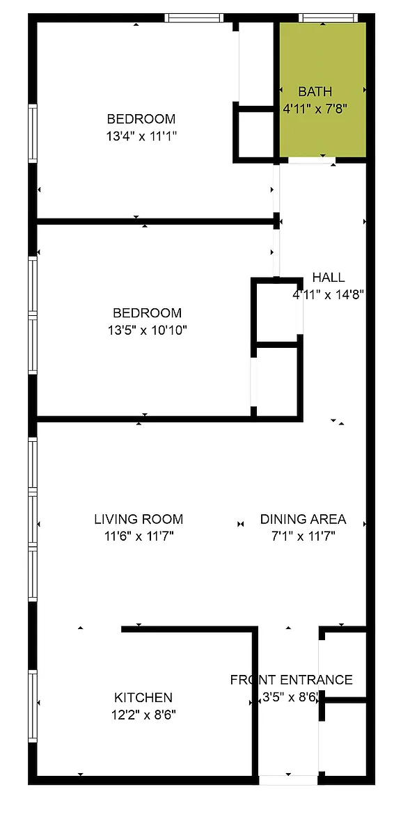 Floor plan 2 Bedroom