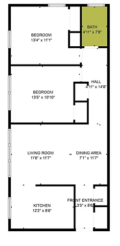 Floor plan 2 Bedroom