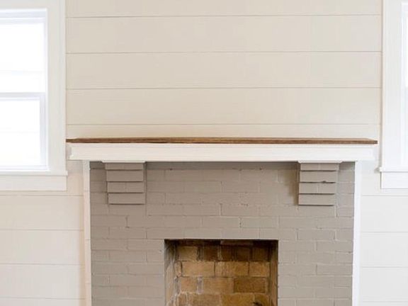 Non-working fireplace.