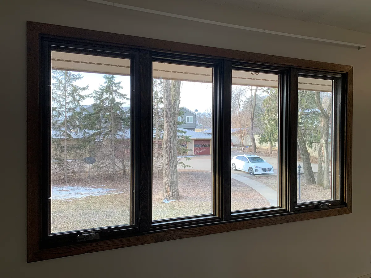 South window in living room - Lincoln St N