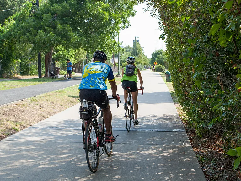 Bike trails are easily accessible from Glass House by Windsor