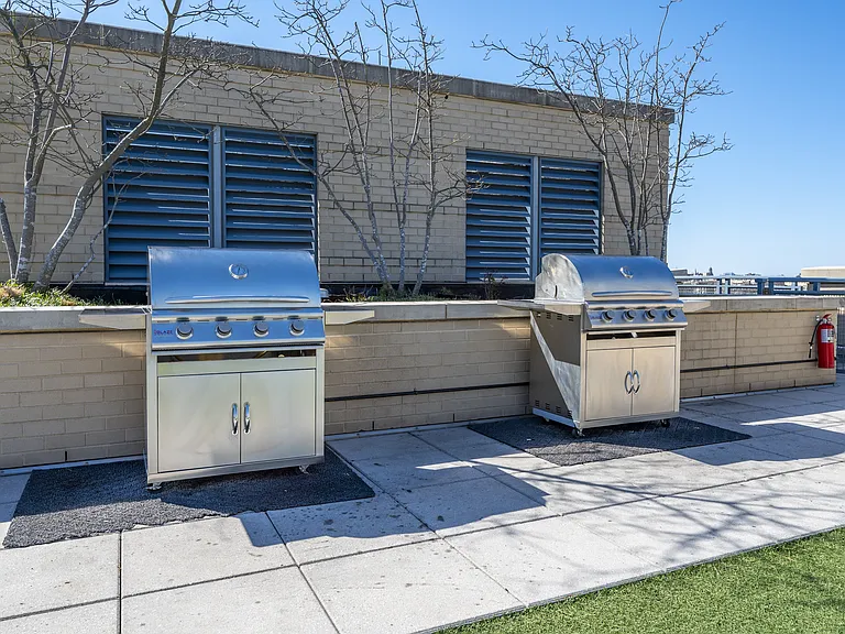 Rooftop terrace with grills