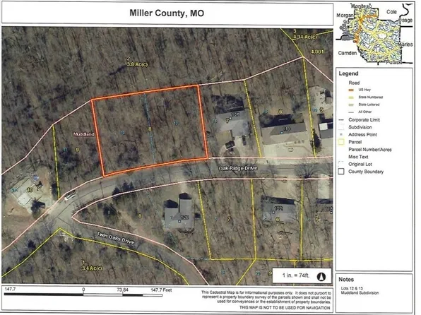 Lots 12 & 13 Oak Ridge Rd, Lake Ozark, MO 65049