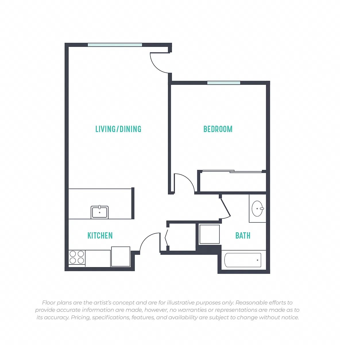 Floor plan 1X1