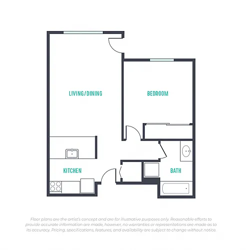 Floor plan 1X1