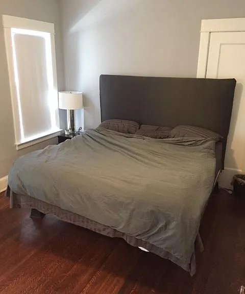 king bed in master bedroom