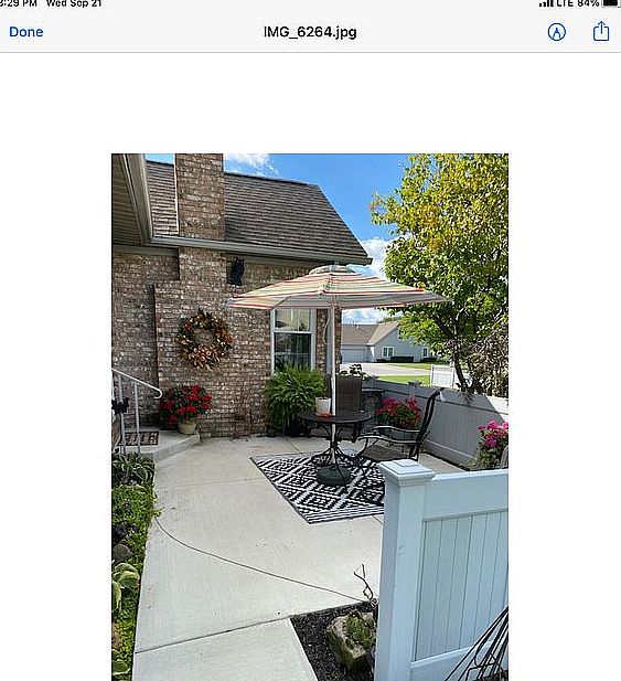 Private patio