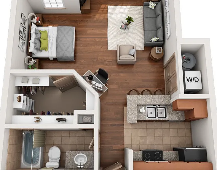 Montage at Cinco Ranch - The Surrey - 1 Beds - 1 Baths - 521 Sq. ft.