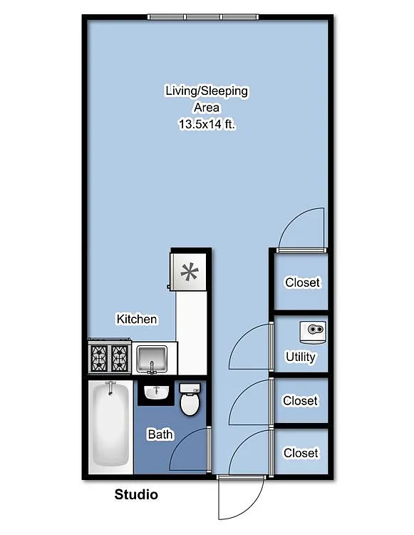 Floor plan Studio