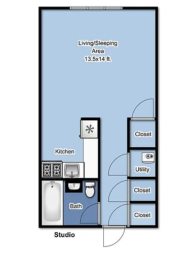 Floor plan Studio