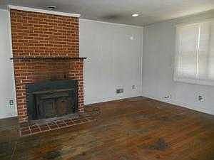 living room with fireplace