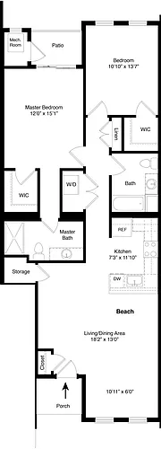 Floor plan Beach