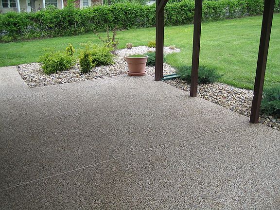 Aggregate patio