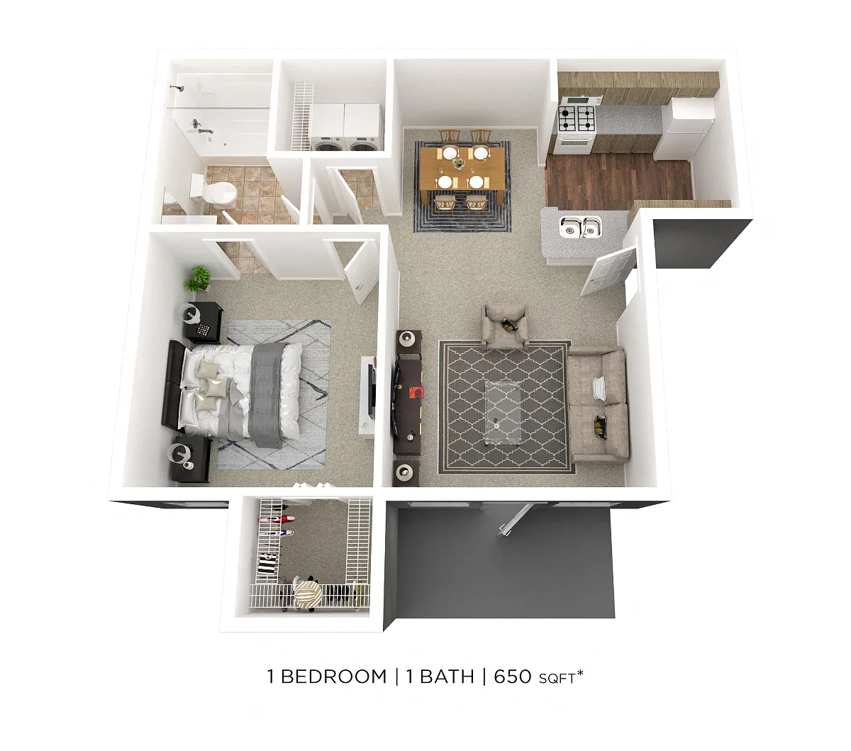 Floor plan One Bedroom