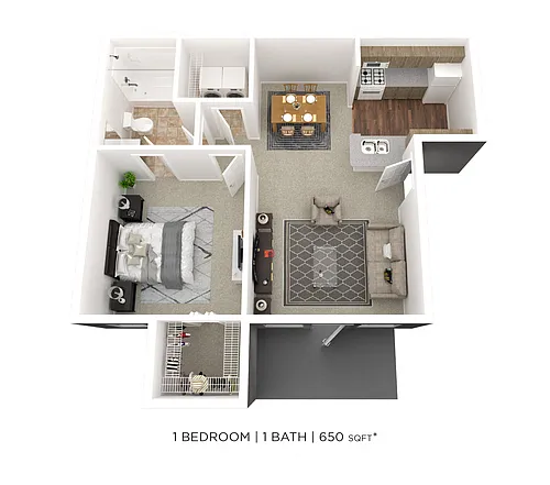 Floor plan One Bedroom