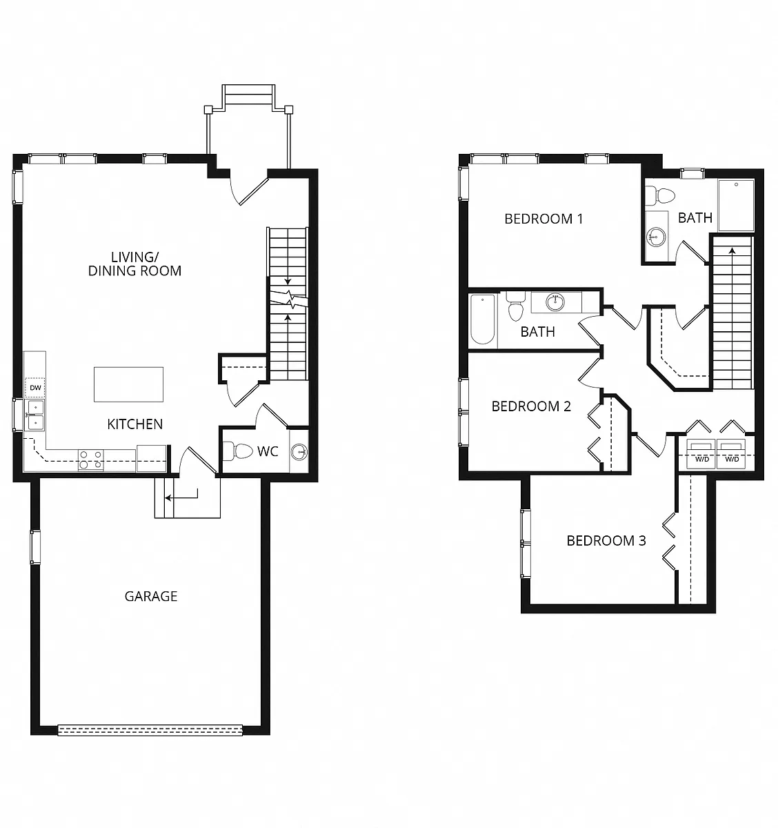 Floor plan Waldorf Townhome