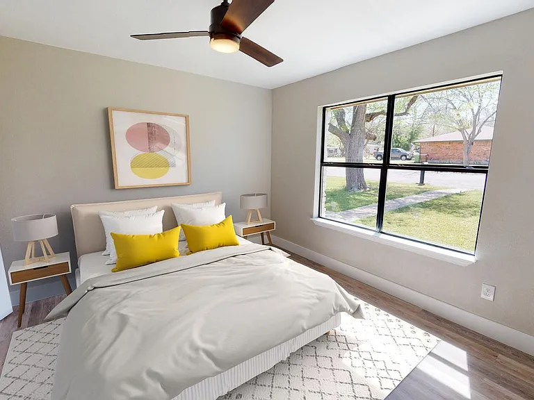 Bedroom 4. This image shows a virtually furnished space. Bedrooms come unfurnished.