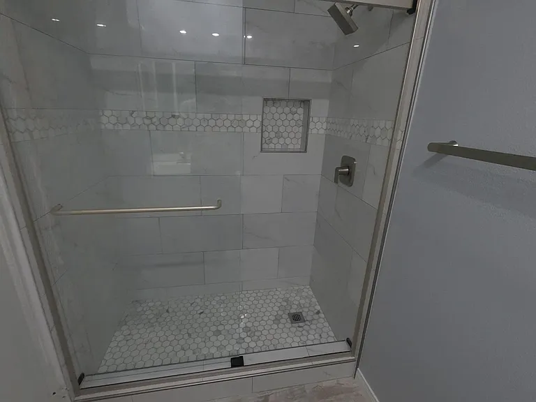 Newly renovated bathroom. (connected to room 2)
