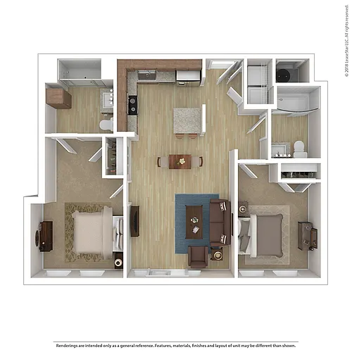 Floor plan Aria 2 Bedroom C3