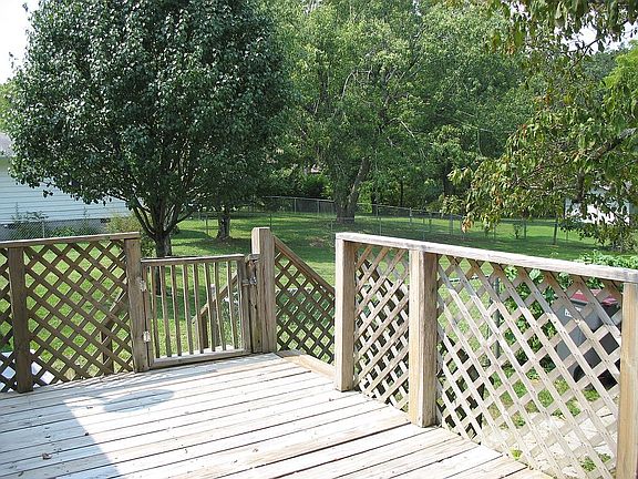 deck and back yard