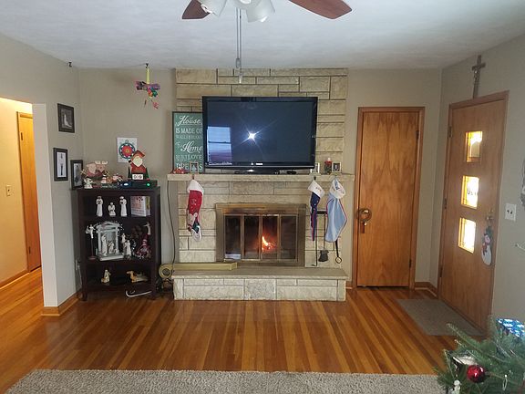 Wood burning fireplace 