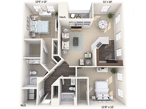 Floor plan B3-S-Upper