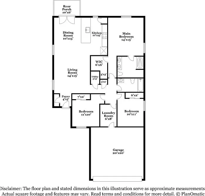3 bed, 2.0 bath, 1438 sqft, $1,790 — Photo 2