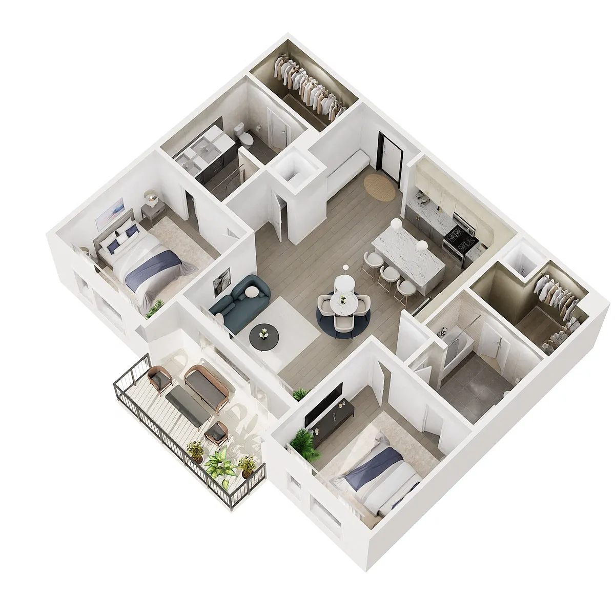 Floor plan B1d