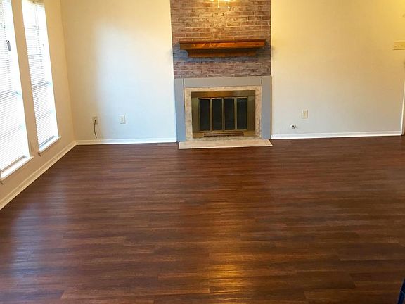 Living space with fireplace