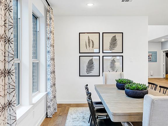 Sun-lit dining area