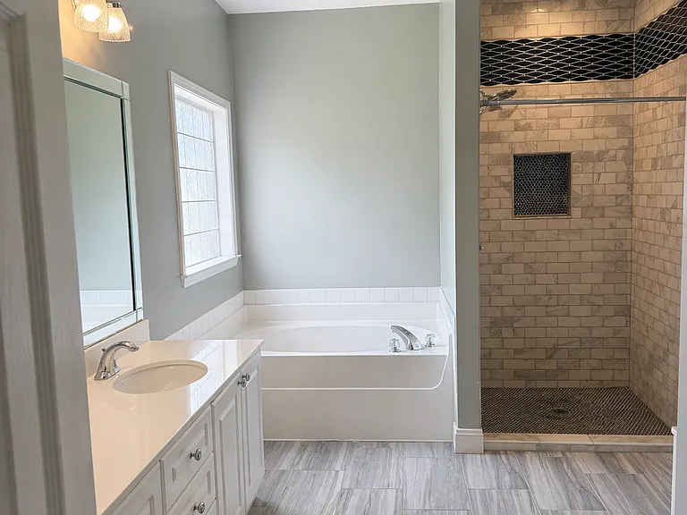 Newly renovated Master bathroom