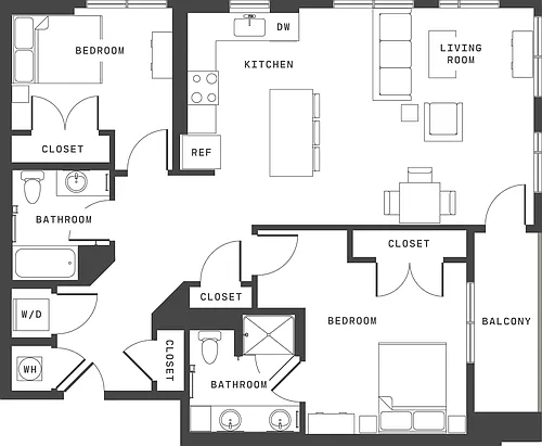 Floor plan B15B