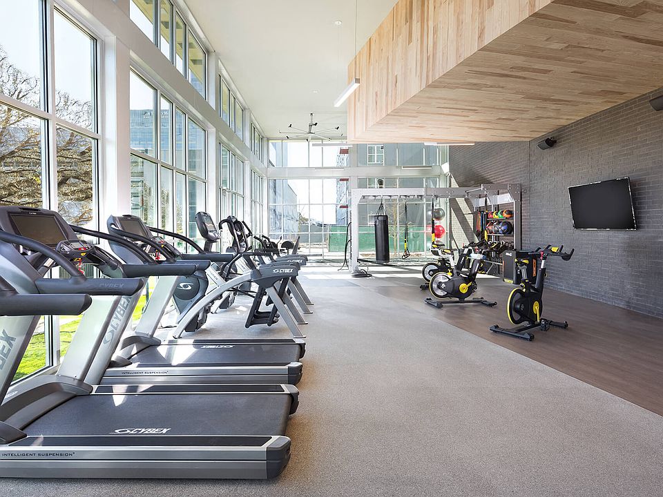 Get energized in the spacious, sunlit fitness studio, designed to inspire your best workout with plenty of natural light.