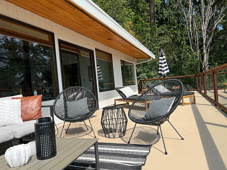 Take in the views on the entertaining deck.