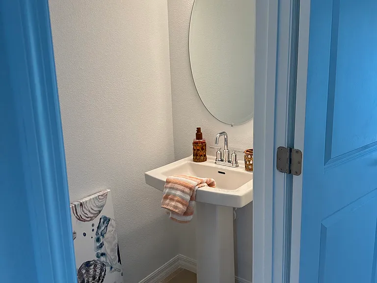 3rd bathroom. Now has picture hung and towel rack