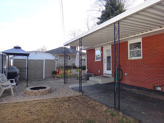 back yard area