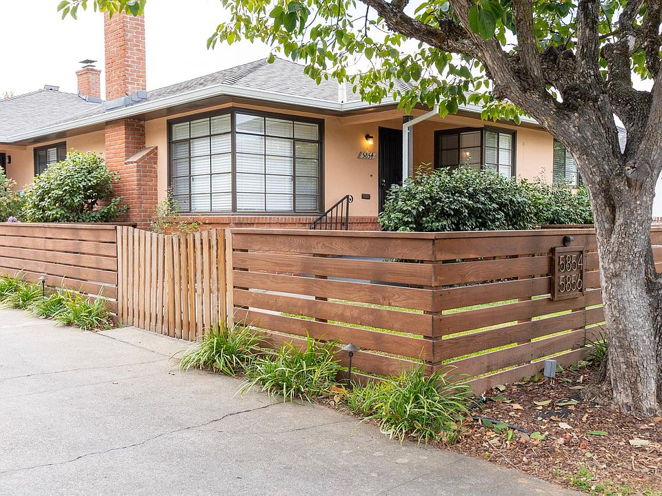 Front of Duplex with enclosed yard