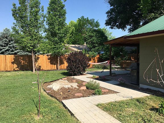 backyard view looking from the garden