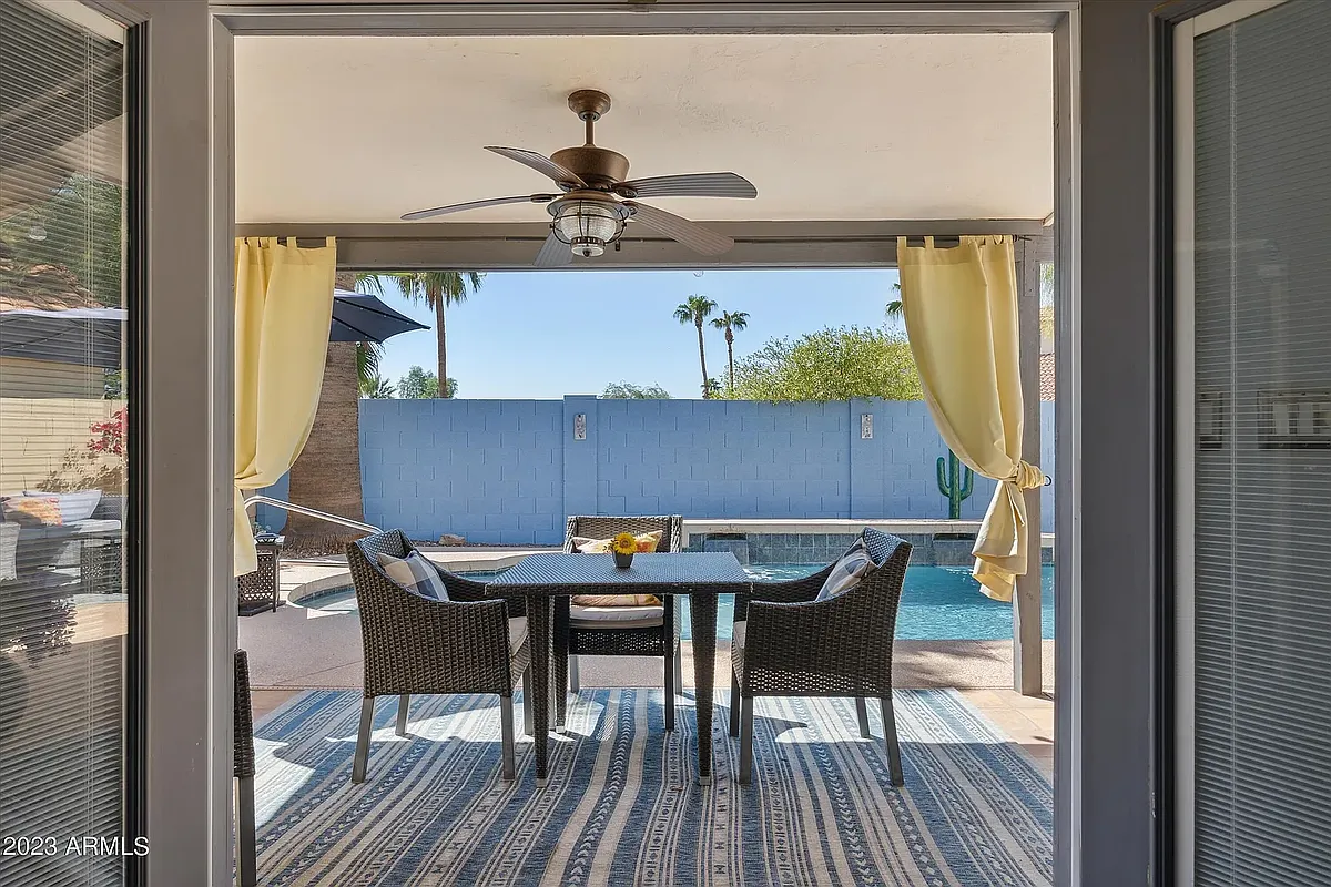 View through the French doors to the yard area - 13576 N 103rd Way